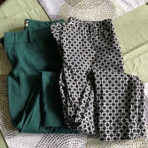 Set of Business Casual Ankle Length pants